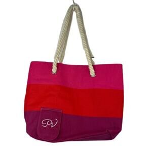 Porto Vino canvas tote insulated compartment NWT
